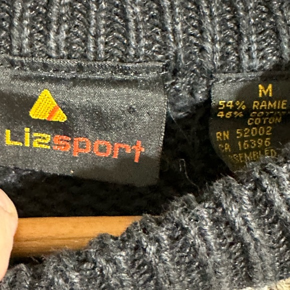 VTG Argyle Sweater harlequin Medium 90’s Dark Academia Black Tan jester unisex - Picture 3 of 5